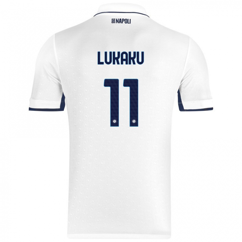 Dětské Romelu Lukaku #11 Bílá Královská Modrá Daleko Hráčské Dresy 2024/25 Dres