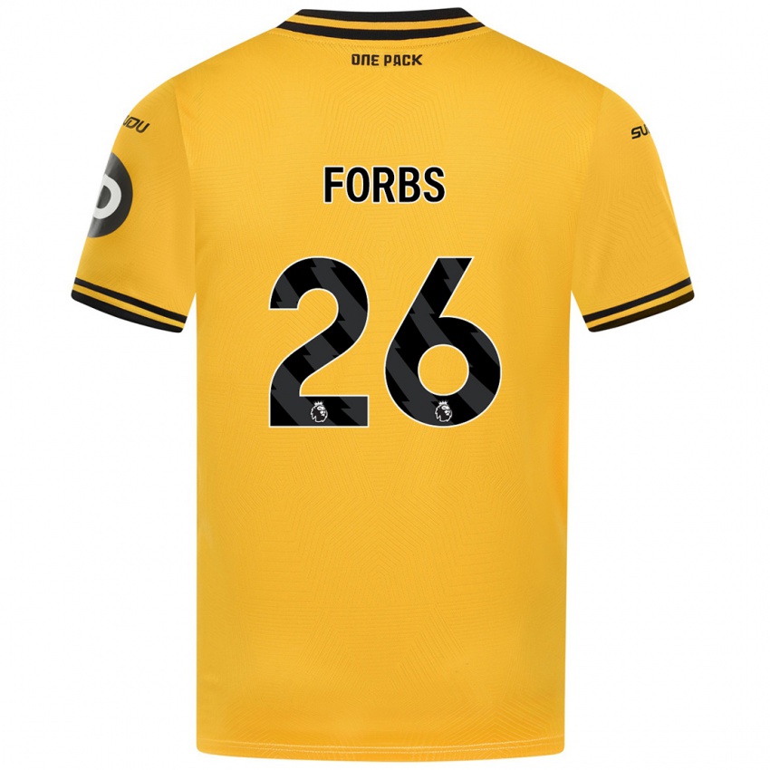 Dětské Carlos Borges #26 Žluť Domů Hráčské Dresy 2024/25 Dres