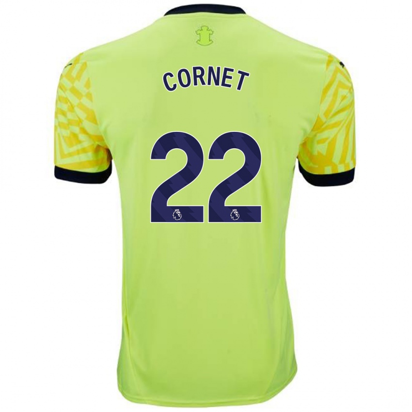 Dětské Maxwel Cornet #22 Žluť Daleko Hráčské Dresy 2024/25 Dres