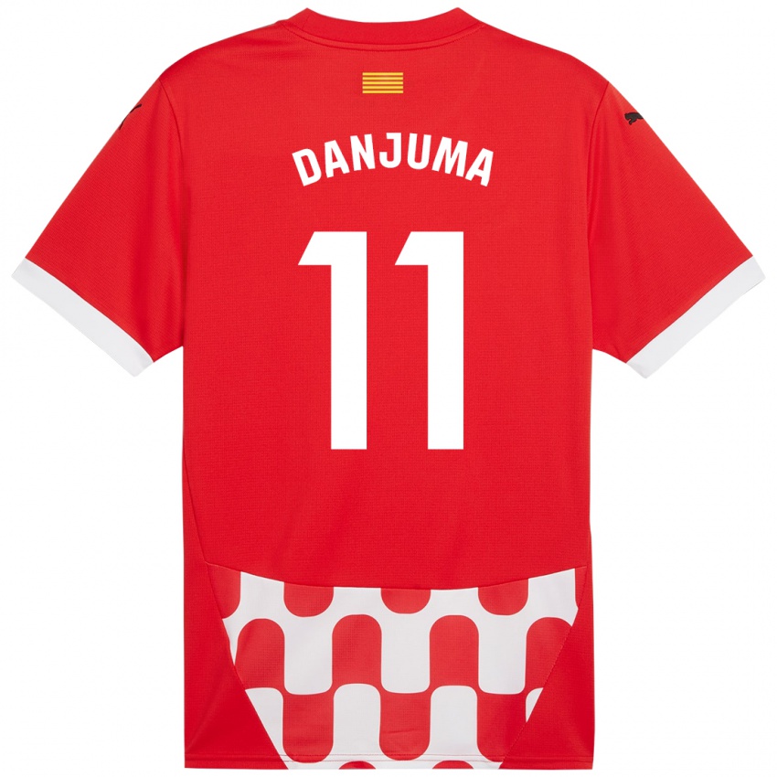 Dámské Arnaut Danjuma #11 Červená Bílá Domů Hráčské Dresy 2024/25 Dres